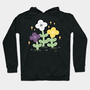 Nonbinary Pride Flowers Hoodie